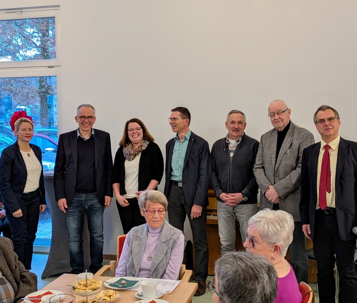 Weihnachtsfeier mit Spenderinnen und Spendern